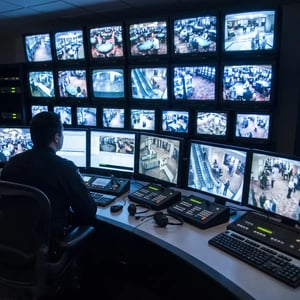 Casino security monitoring center