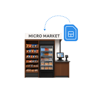 SIM card for micro-markets.