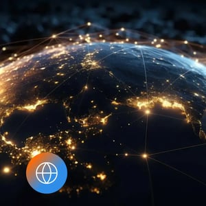 Global network coverage map