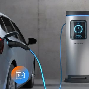 EV charging station with IoT connectivity for monitoring and payments