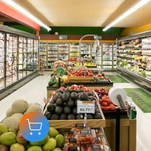 Retail store with connected systems and IoT-enabled operations