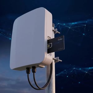 Fixed wireless internet device with SIM for cellular connectivity