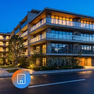 Modern multi-unit residential building