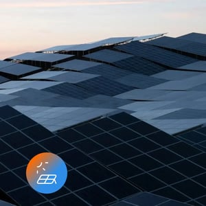 Solar panels at a connected energy site