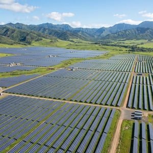 Utility-scale solar farm
